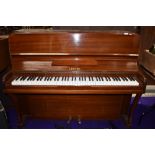A vintage Lestel upright piano, overstrung in mahogany case, 85 keys