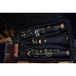 A Slade clarinet, in plush lined case