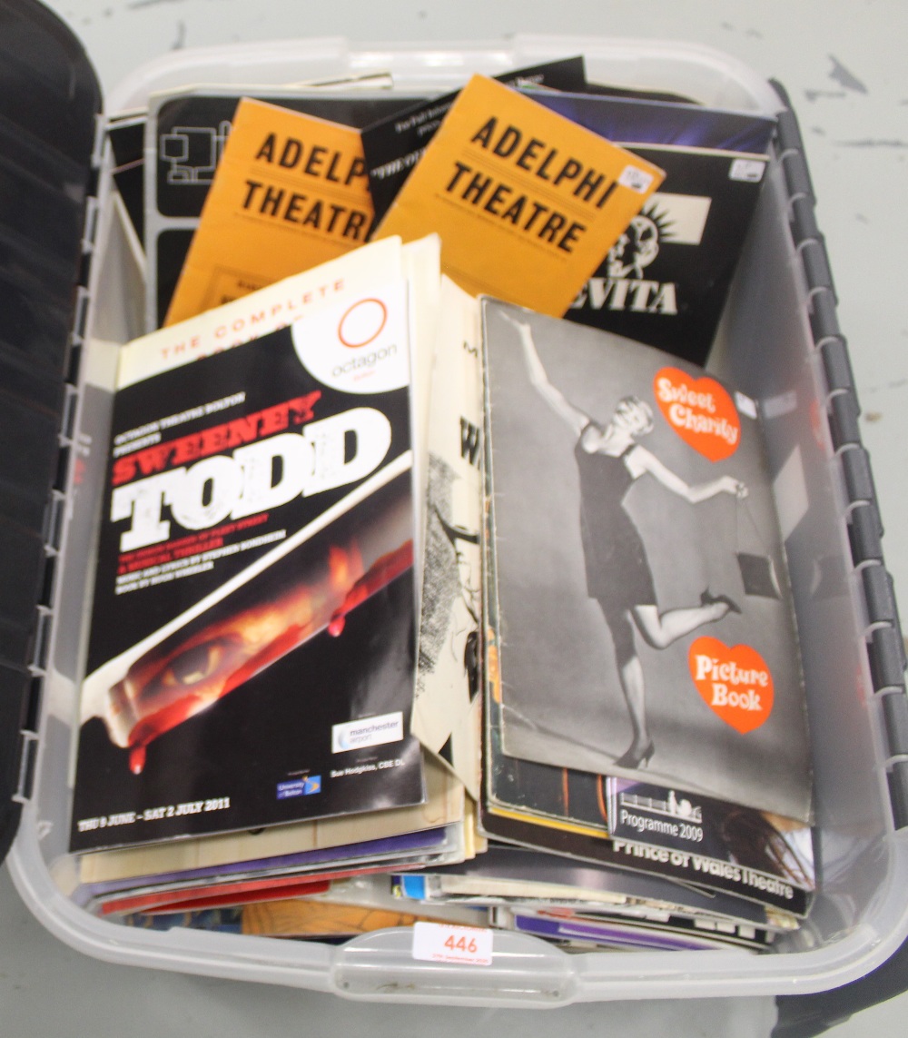 A large box of music and stage show programmes and related material. - Image 2 of 2