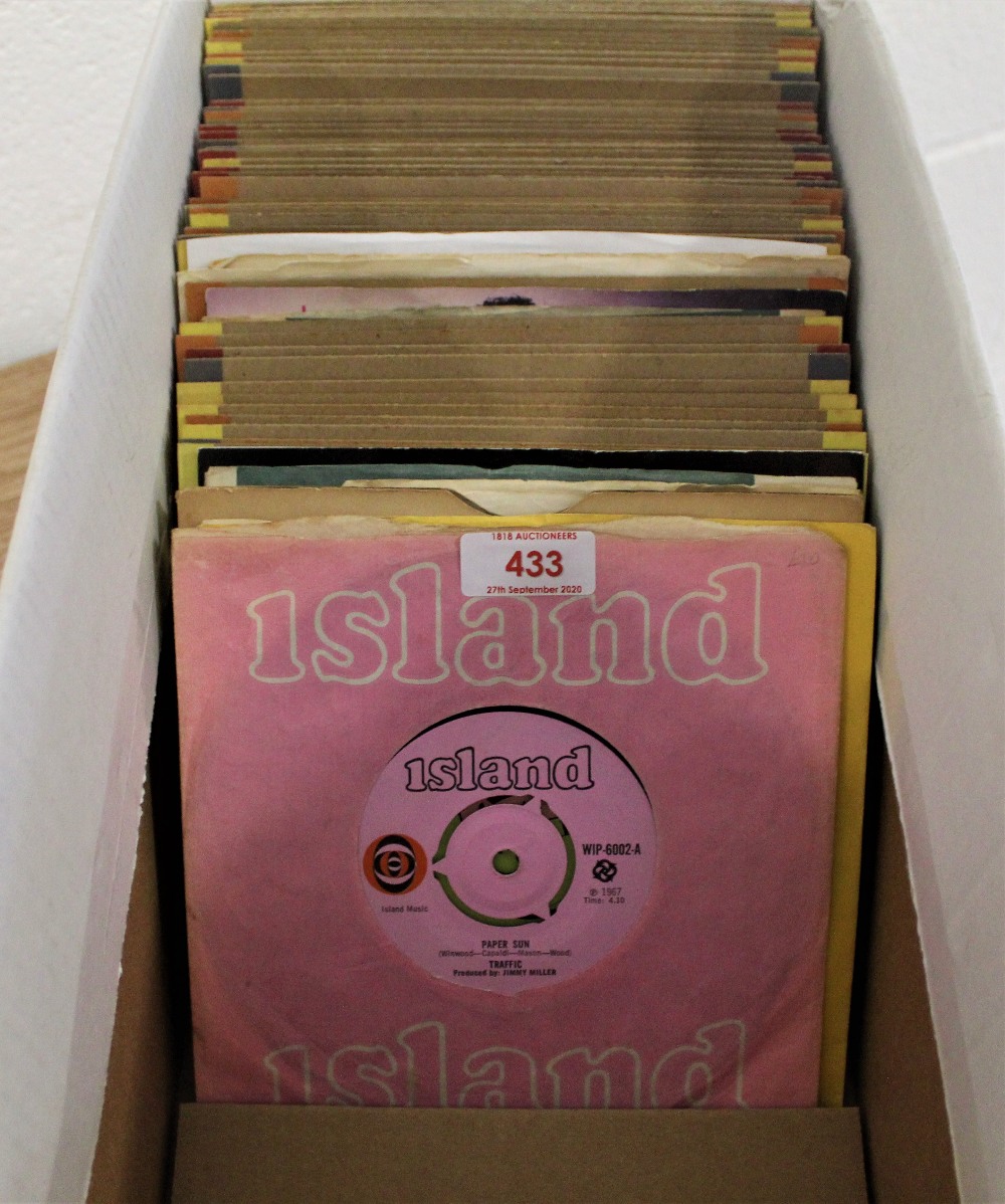 A lot 1960s original singles. approx 60