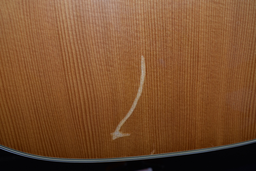 A Martin D-28 acoustic guitar, serial number 246438, dater project lists as 1969 , with blue - Image 3 of 6