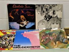 A nine album lot containing The Beatles, Focus and Golden Earring and more.