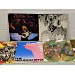 A nine album lot containing The Beatles, Focus and Golden Earring and more.