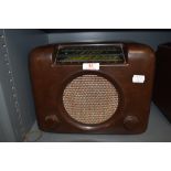 A 194os Brown early plastic Bush DAC 90 valve radio.