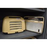 An early Kolster Brandes FB 10fm radio and similar Bush TR 116 transistor radio