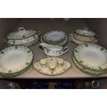 A Part Royal Doulton Countess dinner service,plates, tureens and egg cups included.around twenty