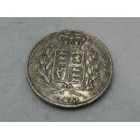 A 1847 Queen Victoria Silver Crown