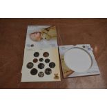 A 2009 United Kingdom Brilliant Uncirculated Coin Collection, Baby Gift Set, includes Kew Garden 50p