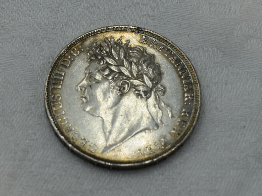 A 1821 George III Silver Crown - Image 2 of 2