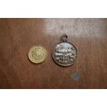 Two Agricultural Medallions, one white metal inscribed Westmoreland and Kendal District Agricultural
