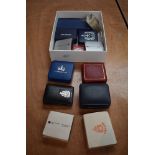 A collection of World Silver Coins mainly in cases, most Crown size, 20 coins along with a