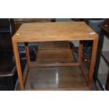 A vintage teak occasional table, been part of a cube nest