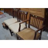 Three near matching 19th Century mahogany dining chairs