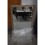 A vintage wall mirror, approx. 82 x 50cm