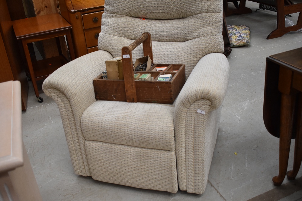 A modern manual recliner chair