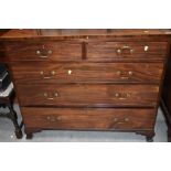 A 19th Century mahogany chest of two over three drawers, width approx. 113cm