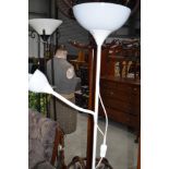 A modern white standard/reading lamp