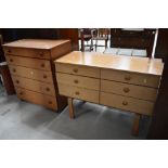 A vintage Schreiber bedroom chest and dressing table