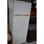 A compact fridge freezer