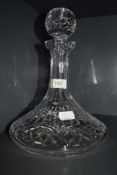 A Waterford crystal decanter.