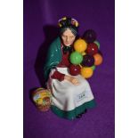 A figure base by Royal Doulton on green back stamp The Balloon Lady