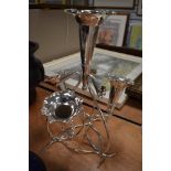 A silver plated table centre or apern presented to Weaving department 1919