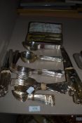 A selection of cutlery and flatware by Arthur Price stamped Ritz and mother of pearl handle fish