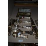 A selection of cutlery and flatware by Arthur Price stamped Ritz and mother of pearl handle fish