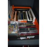 A collection of Fountain pens. Retracting pencils and biros, some in boxes, including Conway Stewart