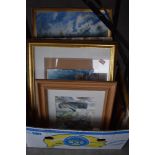 A large selection of original art works including oils and watercolours.