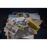 A selection of local interest postcards, also included are a copy of the sphere dated 1916 and a