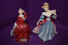 Two figures by Royal Doulton including Blithe Morning and Amy