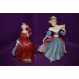 Two figures by Royal Doulton including Blithe Morning and Amy