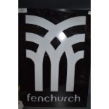 An advertising shop light for London based urban fashion company Fenchurch.