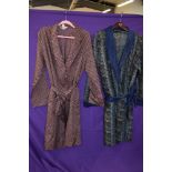 Two gents vintage Tootal dressing gowns.