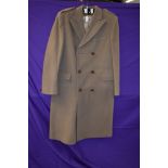 A gents vintage Timothy Coop pure new wool coat, double breasted with pockets to front and one to