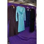 Four vintage dresses all around 60s and 70s,mixed sizes, colours and styles, including Marisa,st