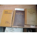 Three TT books , story of the Manx dated 1948, The racing year dated 1950 and a Racing Reminiscences