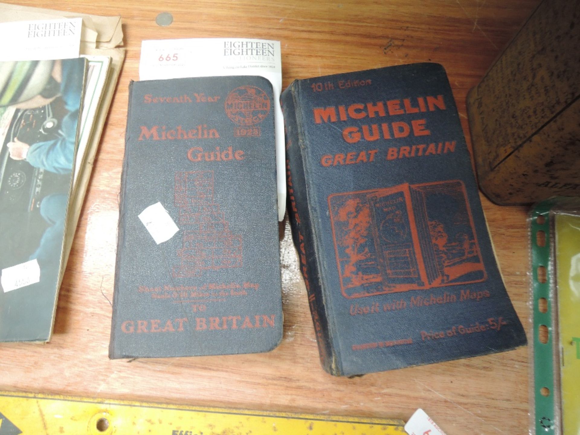 Two Michelin guides to great Britain one 1923 the other possibly 1929.