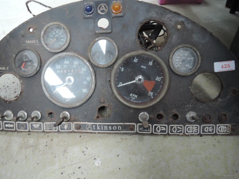 A Sedan Atkinson instrument panel with smiths dials.