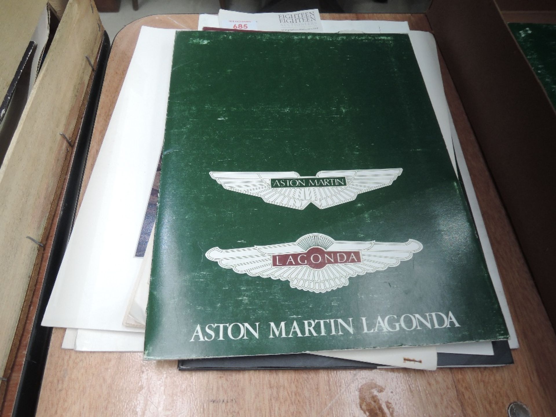 A small collection ephemera for Aston Martin and Lagonda.