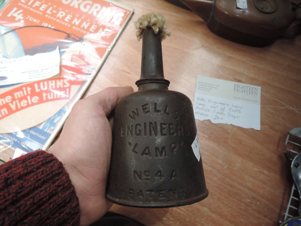 An unused wells engineering lamp number 4, purported to be from Perth motive power depot.