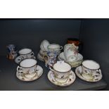 A selection of ceramics including Mintons and Melba bone china tea cups and saucers