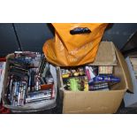 A large selection of dvd films and programmes including action adventure and horror