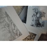 Sixteen engravings and prints, after William Green, Lakes views, inc Bowness, 11 x 16cm, and