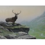 A watercolour, Jepson, monarch of the glen, signed and dated (19)91, 42 x 62cm, framed and glazed