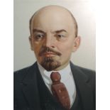 An oil painting, a portrait study, Lenin, 90 x 70cm