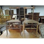 A pair of Victorian cane seated bedroom chairs