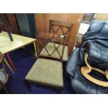 A pair of mahogany Regency style dining chairs