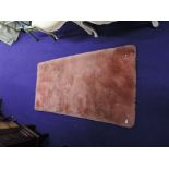 A vintage pink rug, deep shag pile, approx. 150cm x 80cm